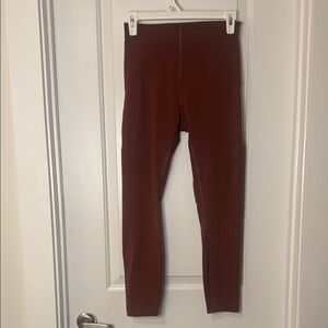 Lululemon instill high rise tight burgundy